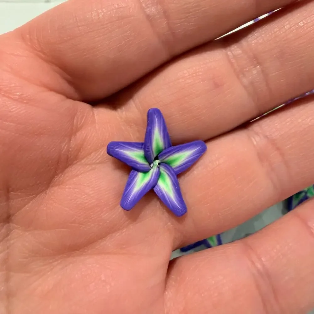 HUGE Lot of 1,925 Pcs of 10mm-20mm Mixed Polymer Clay Flower Loose Craft Beads